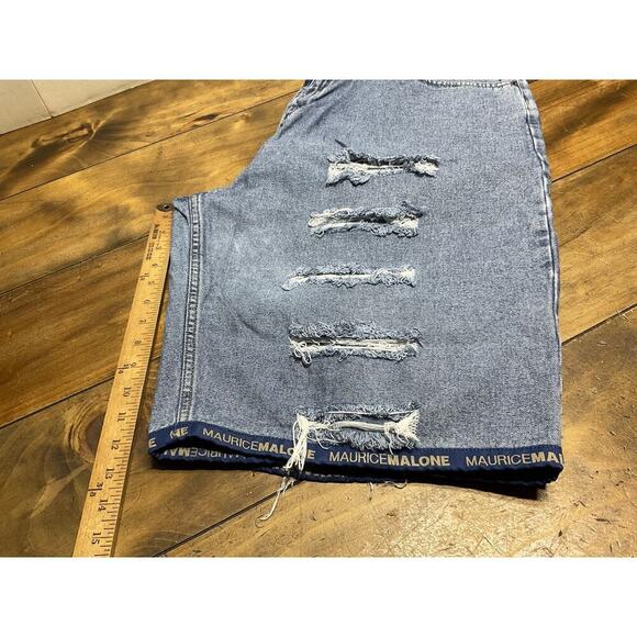 Maurice Malone Men’s Baggy Denim Shorts 90s Vintage Size 40 - Picture 13 of 13